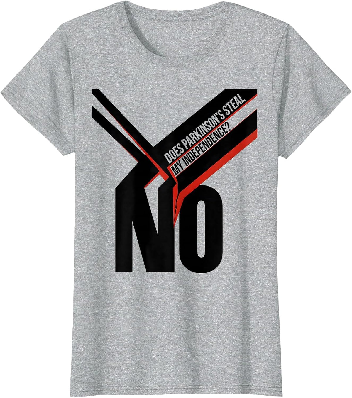 Does Parkinson's Steal My Independence? No Warrior T-Shirt - Heather Grey