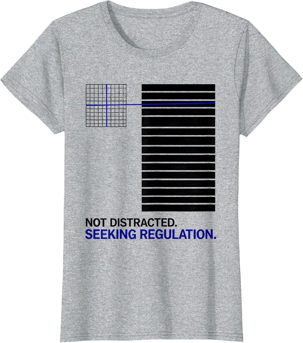 Women's Not Distracted Seeking Regulation SPED Teacher Autism T-Shirt - Heather Grey