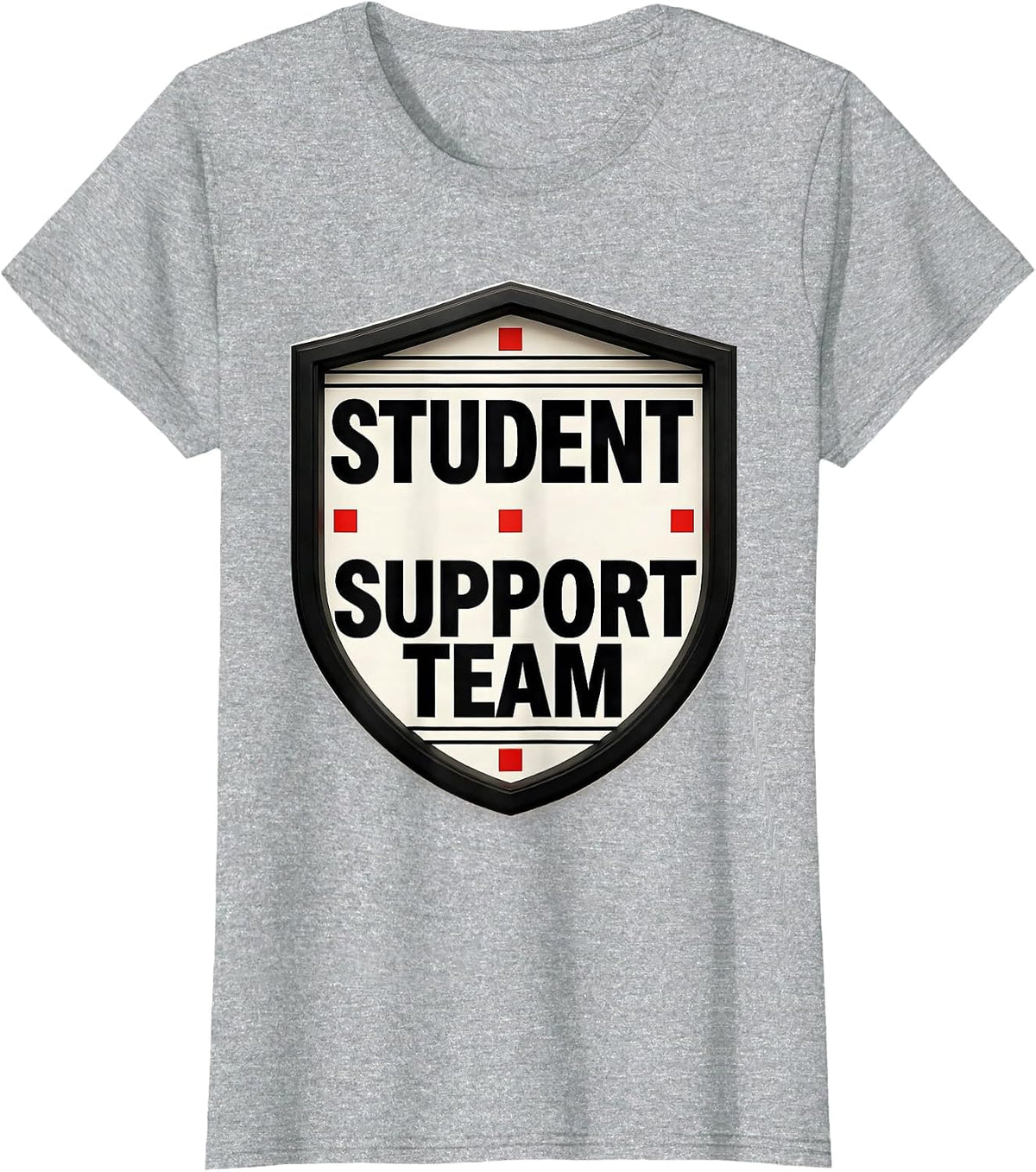 Women's Student Support Team School Support Staff Appreciation Squad T-Shirt - Heather Grey