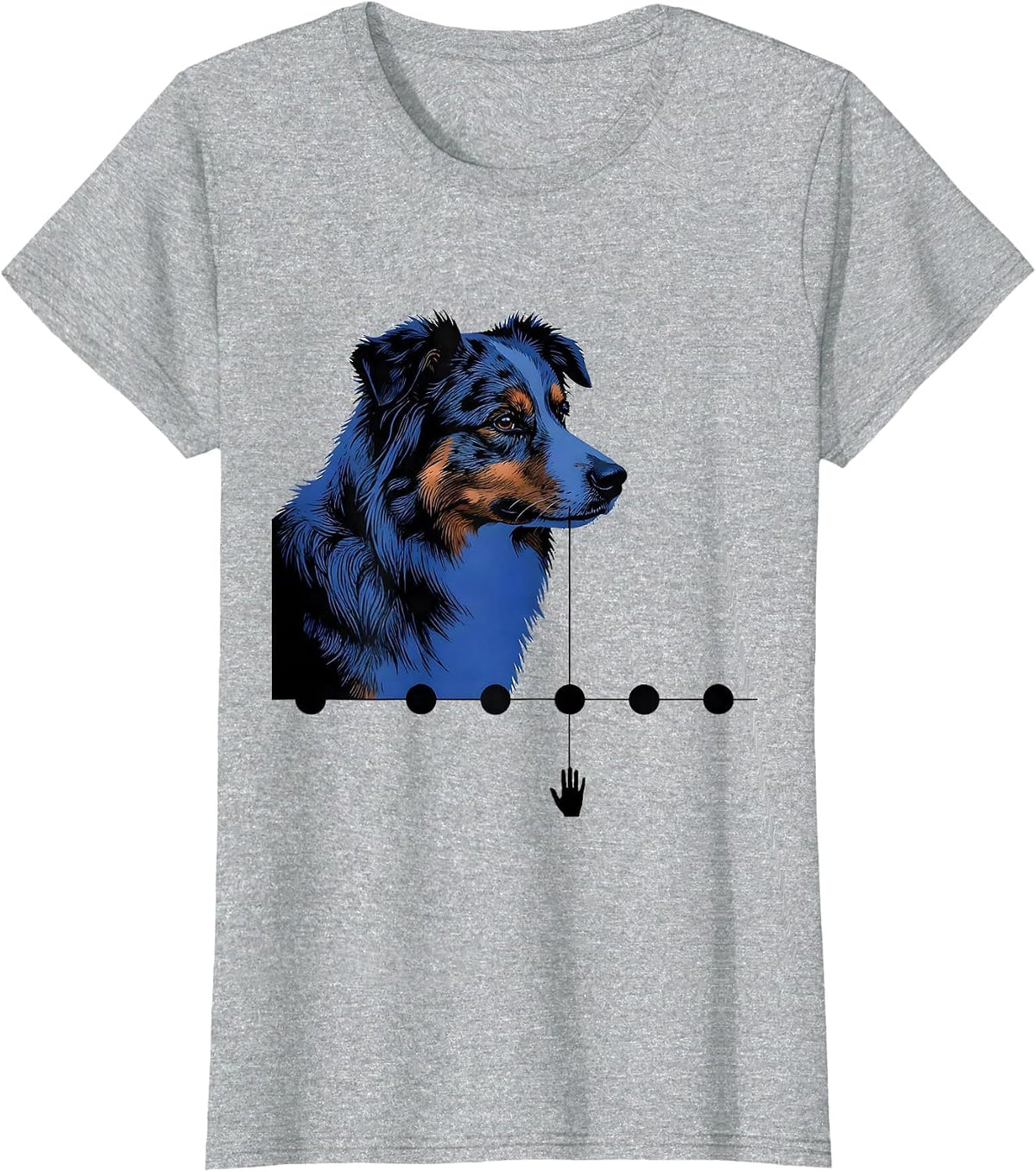 Australian Shepherd Dog Mom Mini Aussie Owner Humor T-Shirt - Heather Grey