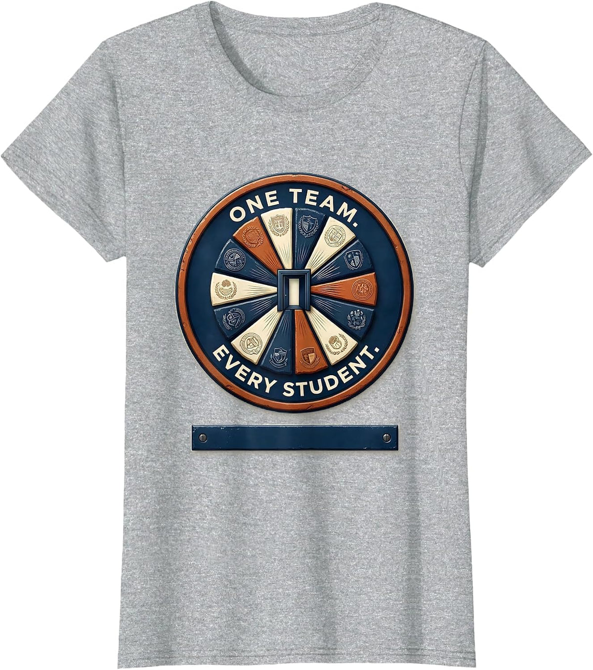 One Team Every Student Special Education Teacher Inclusion T-Shirt - Heather Grey