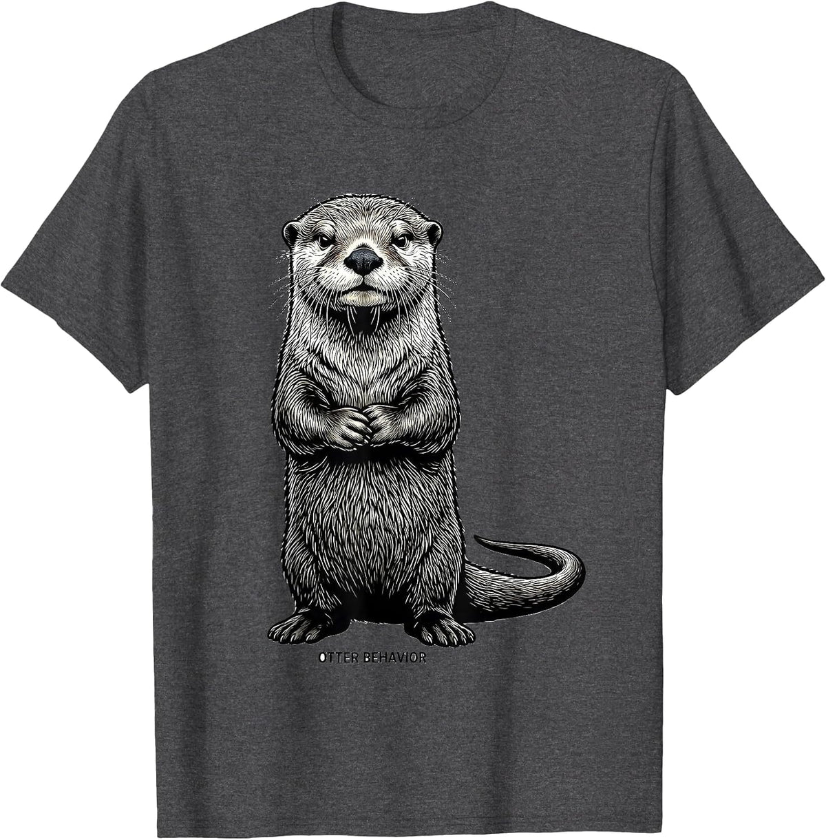 Otter Behavior Funny Otter Lover Gift for Kids Teens T-Shirt - Dark Heather Grey