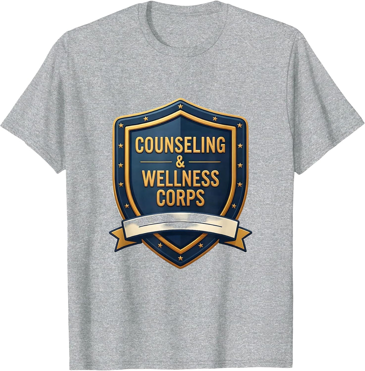 Men's Counseling & Wellness Corps School Counselor Mental Health T-Shirt - Heather Grey