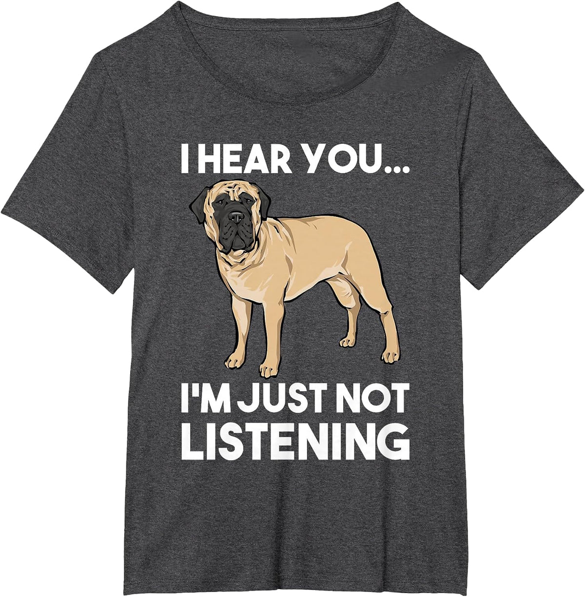 Mastiff Dog English Mastiff T-Shirt - Dark Heather Grey
