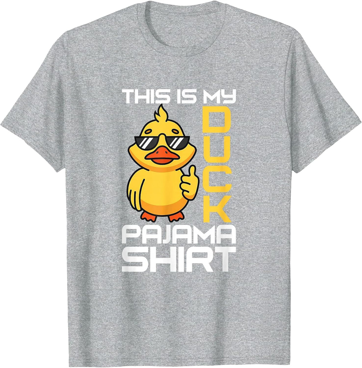 This is My Duck Pajama Rubber Ducks Slumber Pajamas Party T-Shirt - Heather Grey