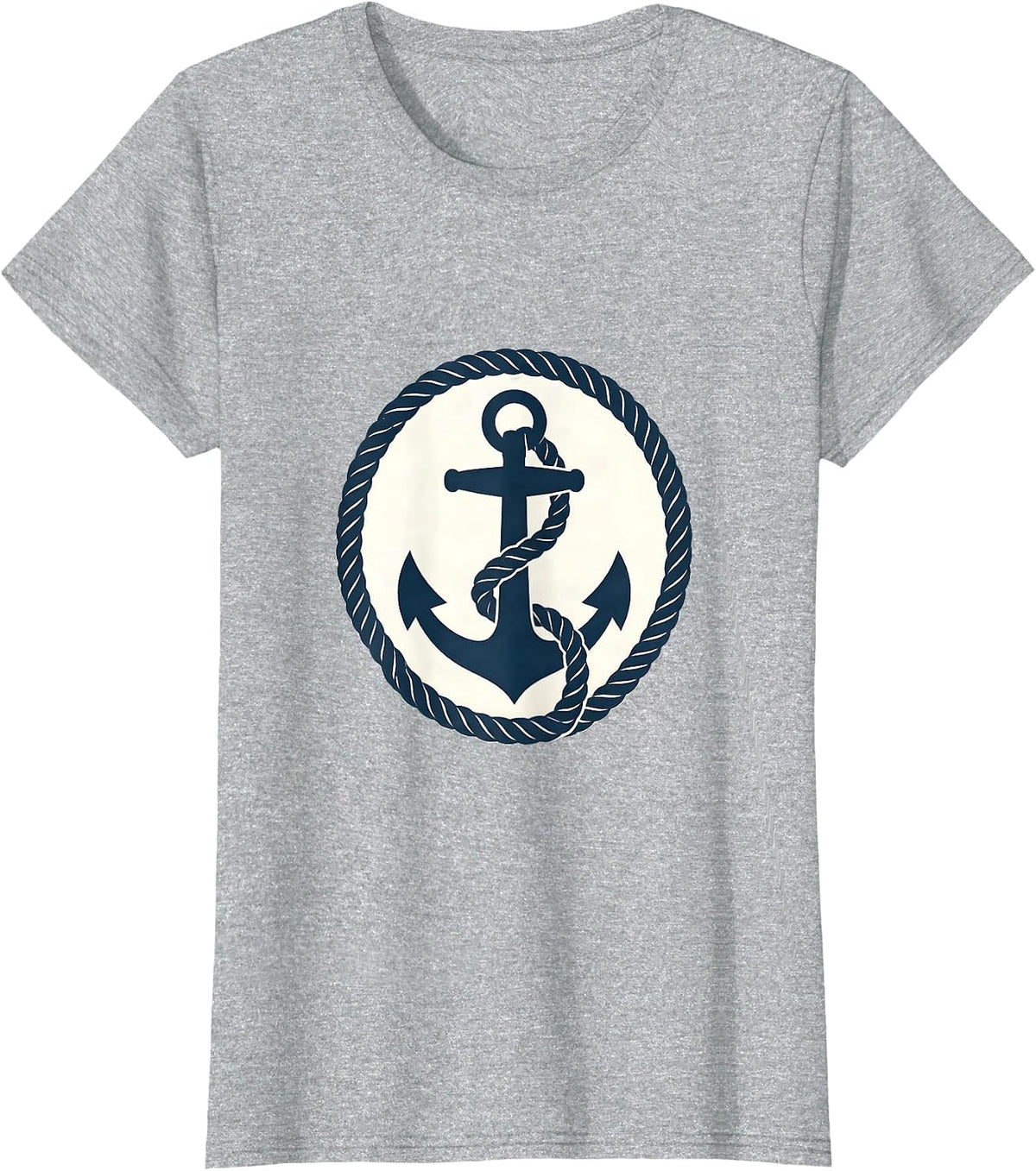 School Counselor Anchor Lifeline Rope Graphic T-Shirt - Heather Grey