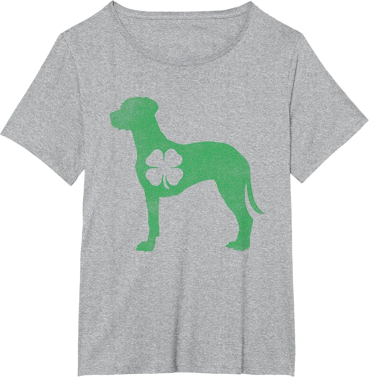 Rhodesian Ridgeback -Shamrock St. Patrick's Day Saint Paddys T-Shirt - Heather Grey