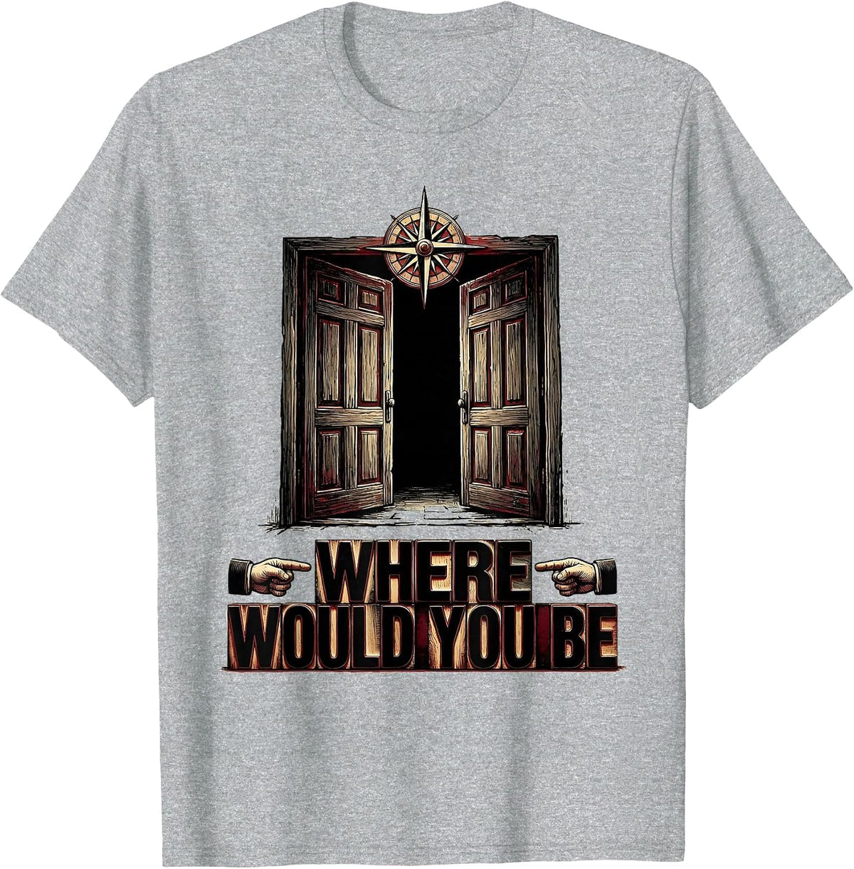 Men's Where Would You Be School Counselor Design T-Shirt - Heather Grey