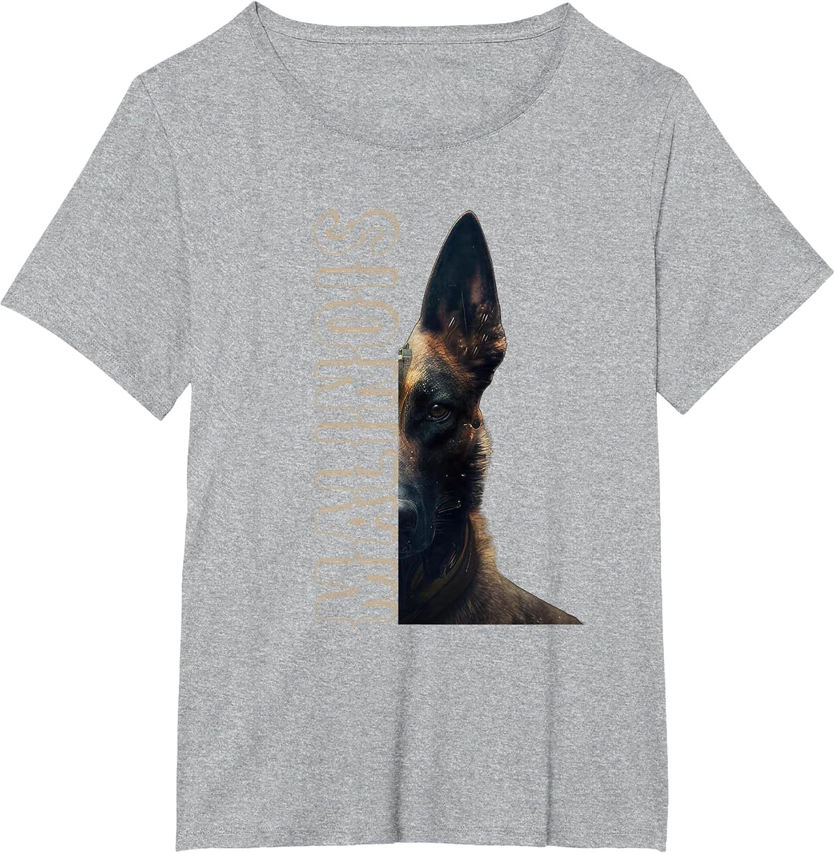 Malinois Belgian Shepherd Dog T-Shirt - Heather Grey