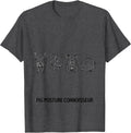 Men's Pig Posture Connoisseur Funny Pig Lover Pet Pig Humor T-Shirt - Dark Heather Grey