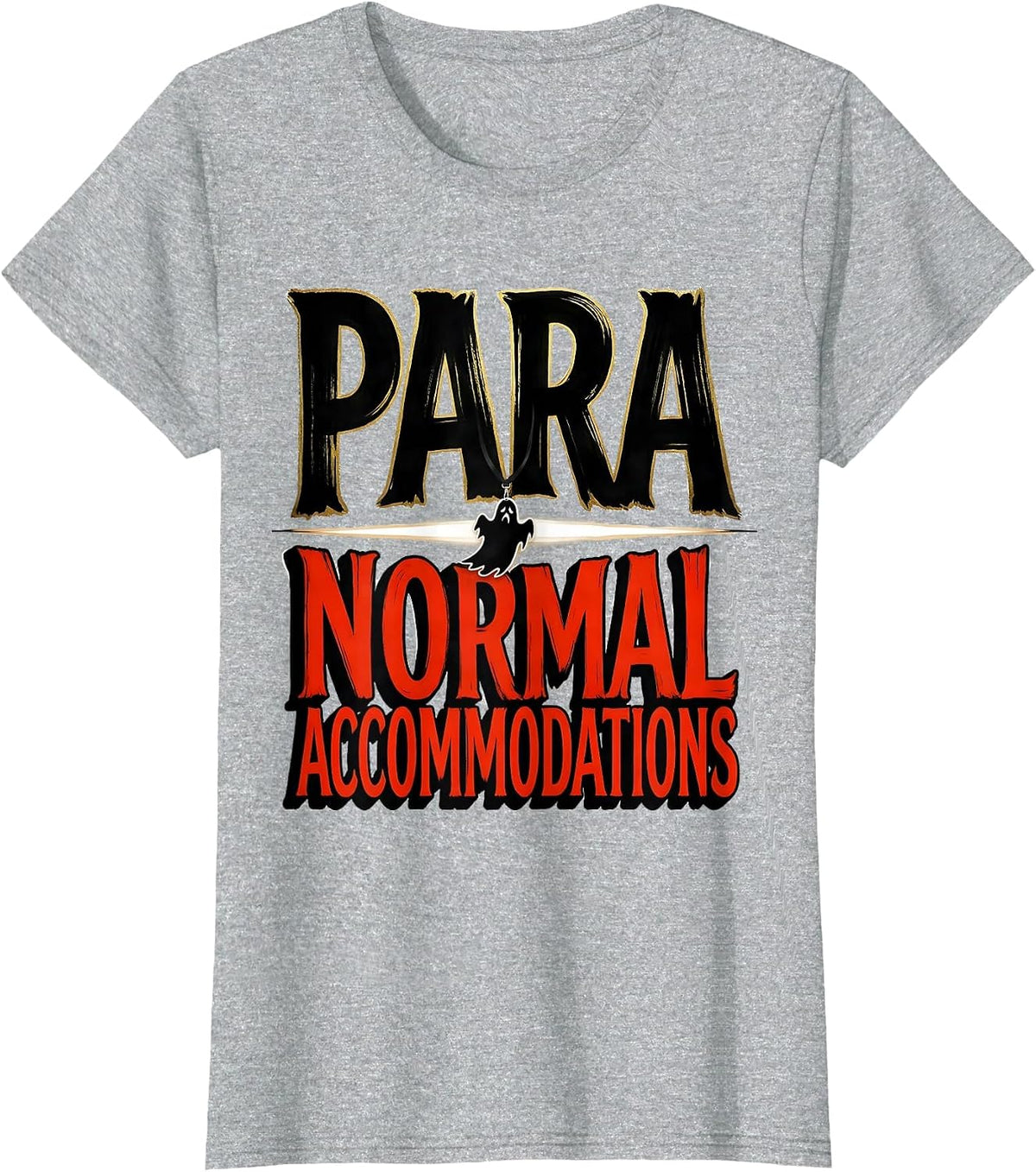 Women's Para Normal Accommodations Sign Painter Ghost Para Pro T-Shirt - Heather Grey