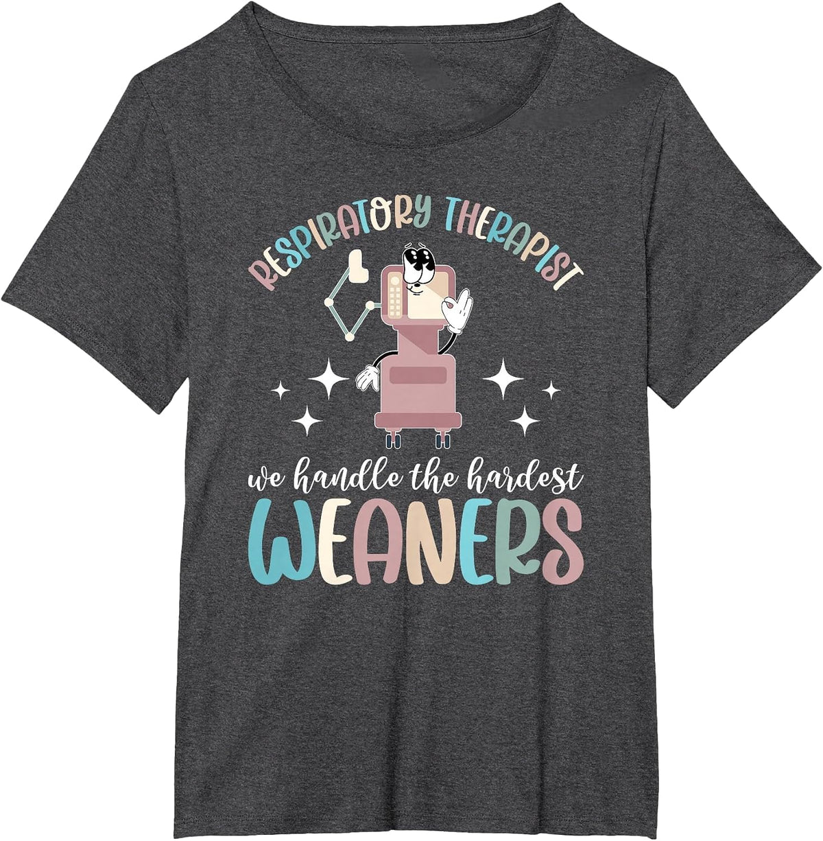Respiratory Therapist T-Shirt Funny RT Tee Respiratory Therapy Week Gift Shirt - Dark Heather Grey