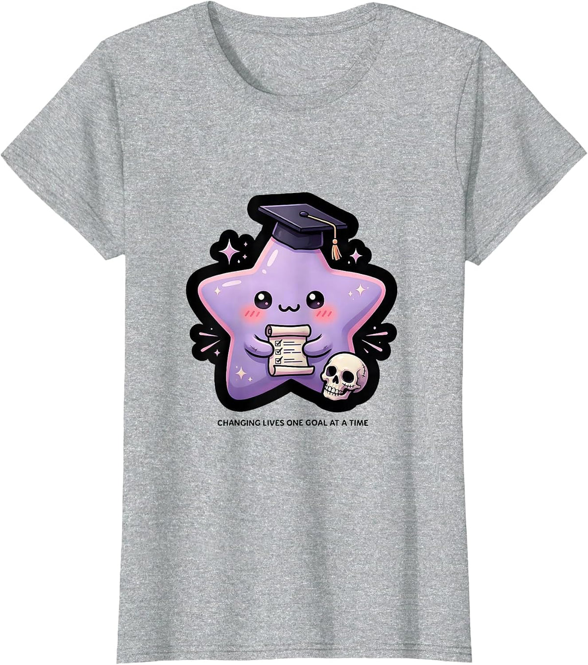 Sped Teacher Changing Lives One Goal At A Time T-Shirt - Heather Grey