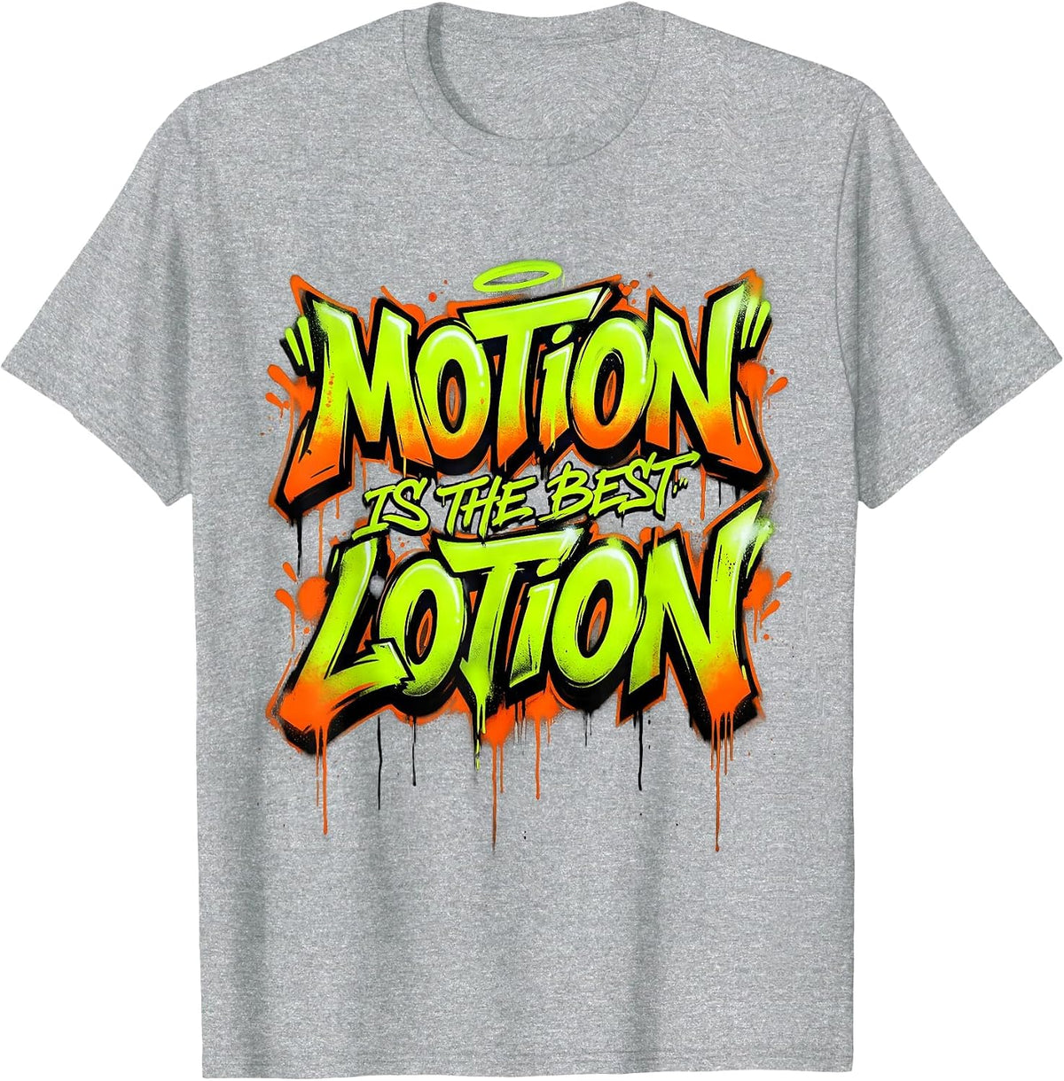 Men's Motion Is The Best Lotion Physical Therapy Design T-Shirt - Heather Grey