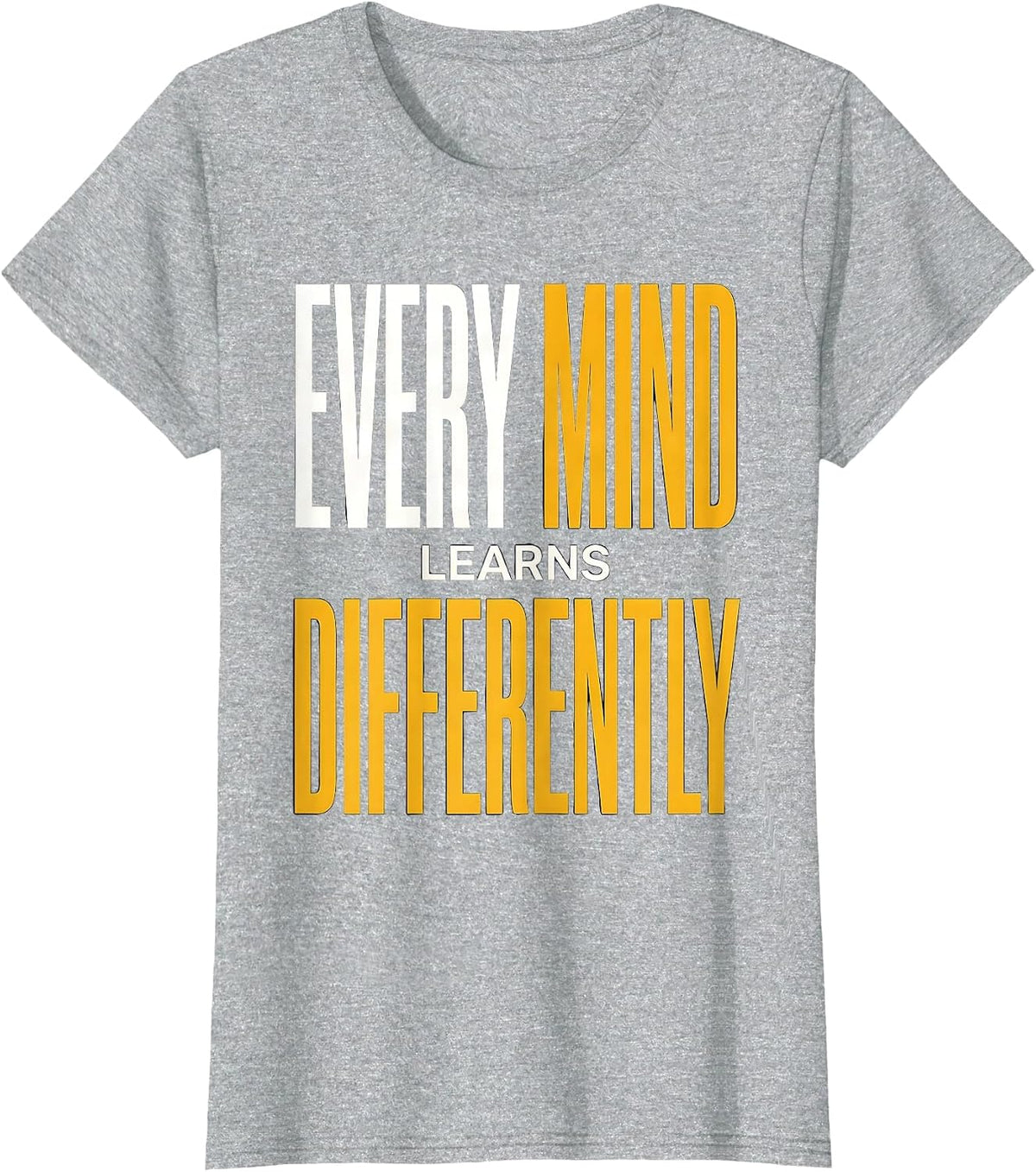 Every Mind Learns Differently Special Education T-Shirt - Heather Grey