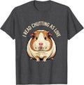 Men's I Read Chutting As Love Funny Guinea Pig Cavy Lover Humor T-Shirt - Dark Heather Grey