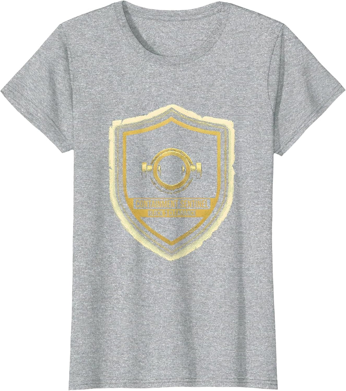 Women's Containment Sentinel — Block 3 Clearance SCP Fan T-Shirt - Heather Grey