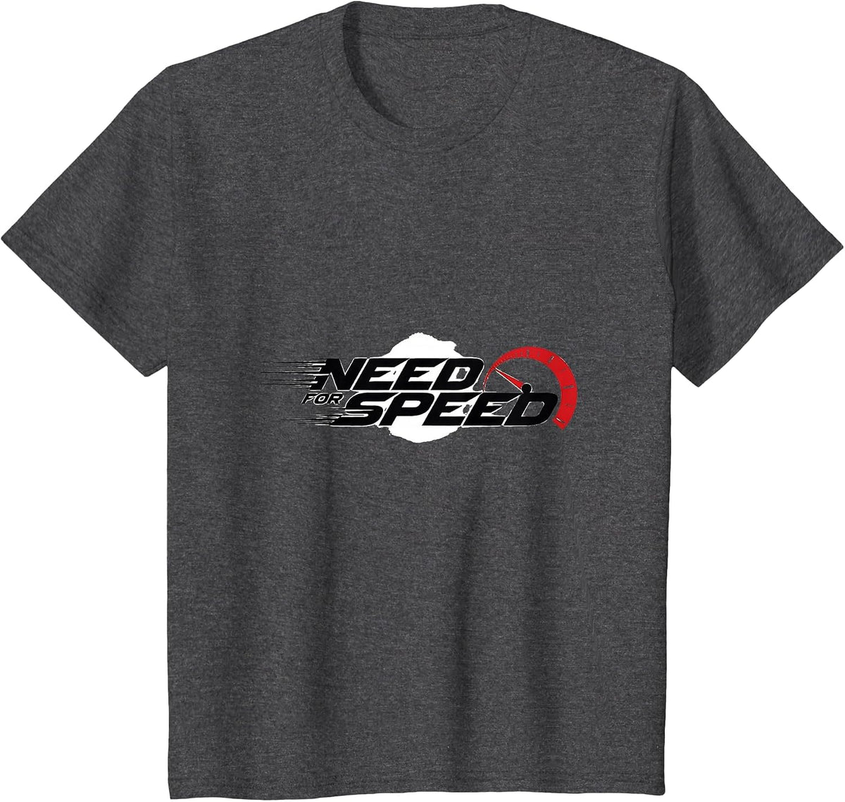Need for Speed Cars Racing Speedometer Graphic T-Shirt - Dark Heather Grey