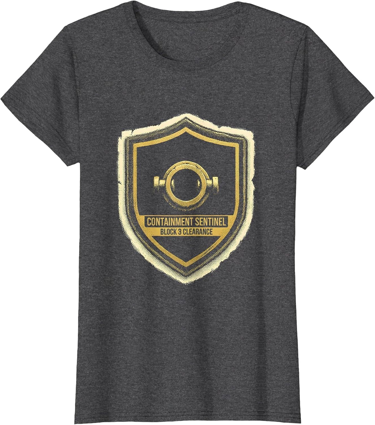 Women's Containment Sentinel — Block 3 Clearance SCP Fan T-Shirt - Dark Heather Grey