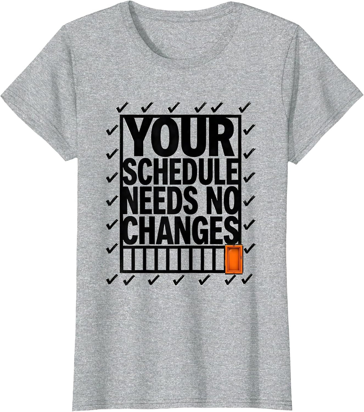 Your Schedule Needs No Changes Retro Groovy School Counselor T-Shirt - Heather Grey