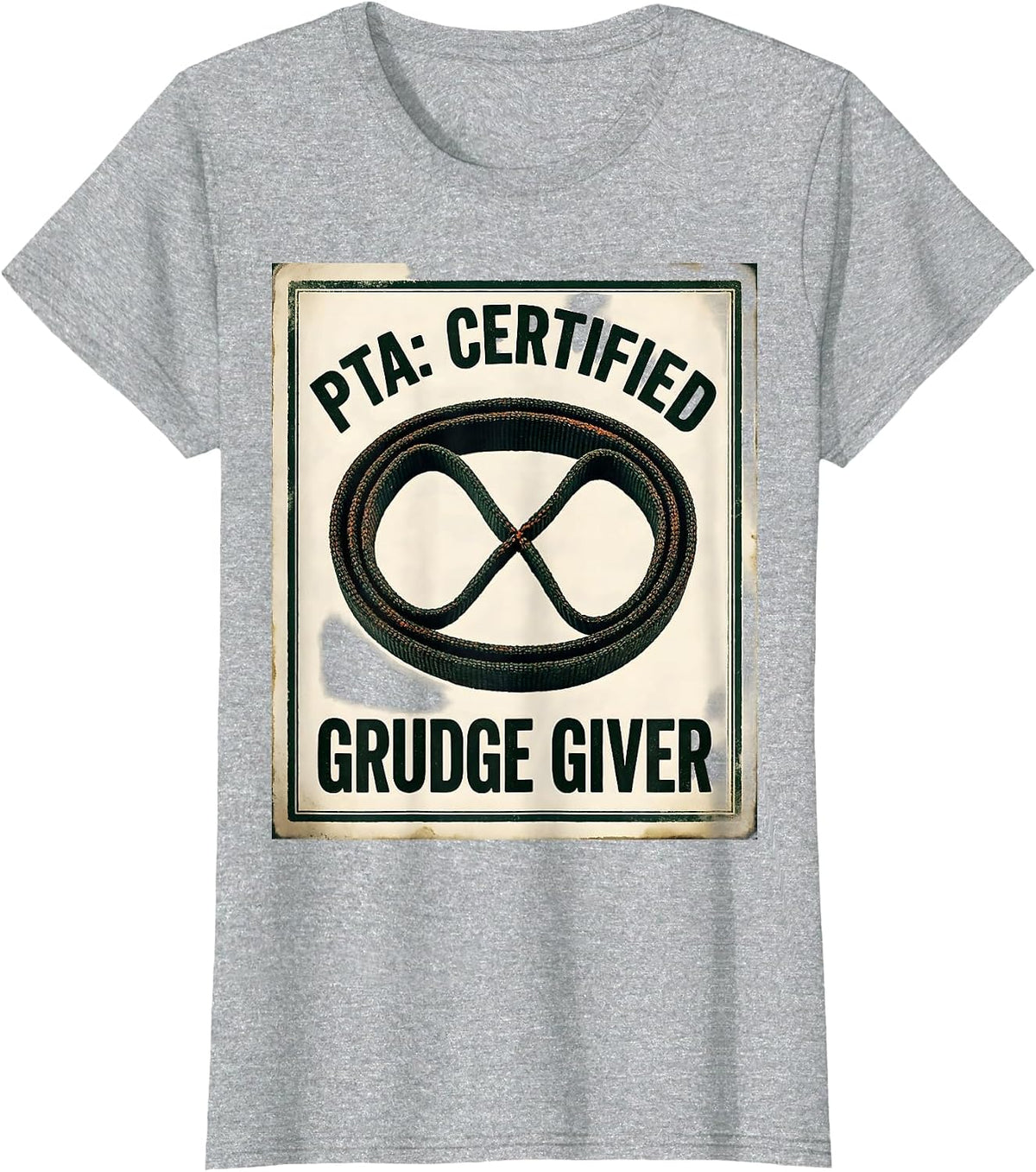PTA Certified Grudge Giver Vintage Physical Therapist T-Shirt - Heather Grey