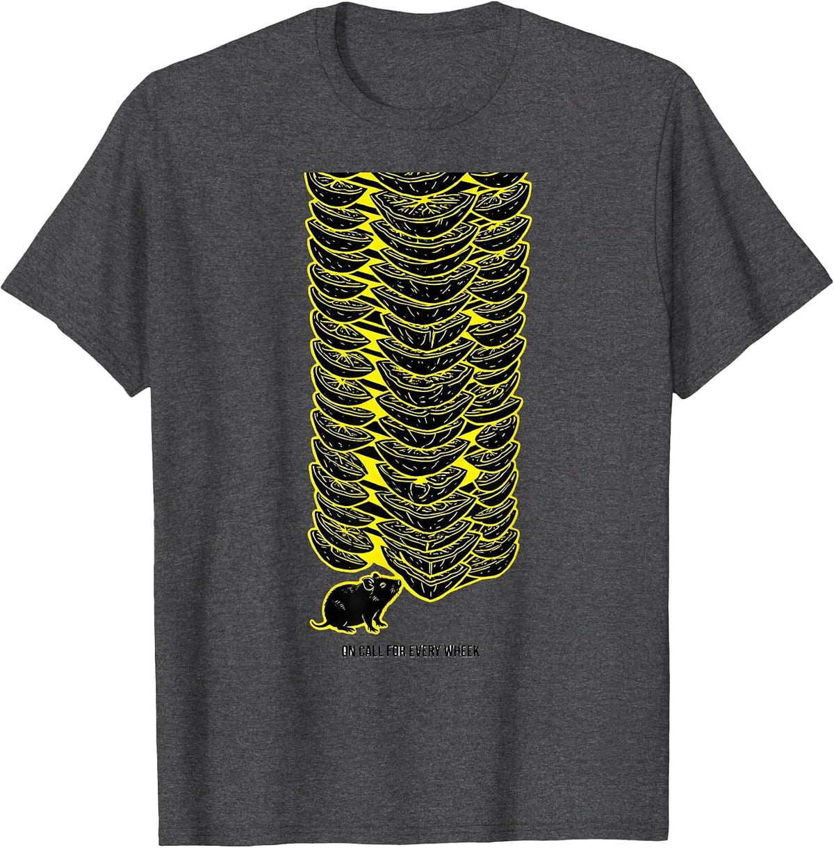 On Call For Every Wheek Funny Guinea Pig Lover Pet Owner T-Shirt - Dark Heather Grey