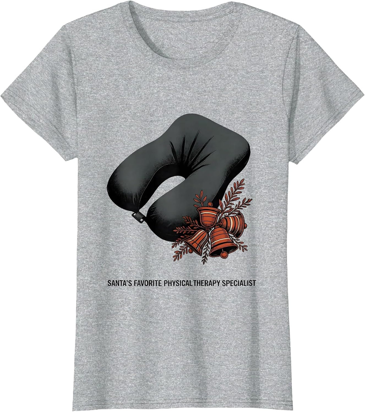 Santa's Favorite Physical Therapy Specialist PT T-Shirt - Heather Grey