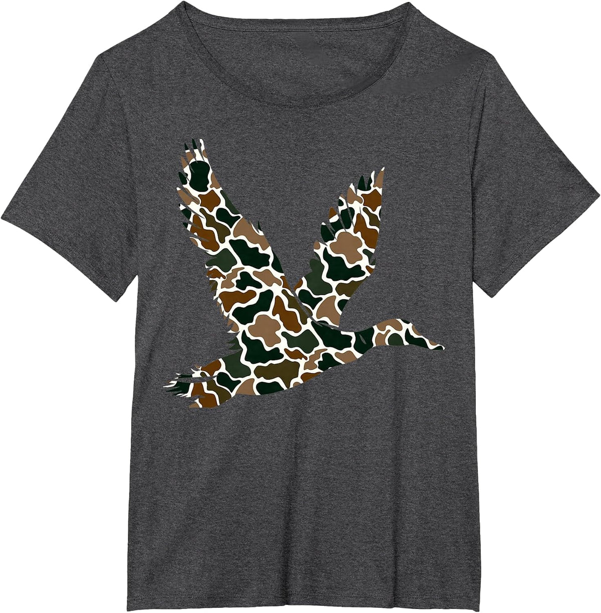 Old School Camouflage Hunters T-Shirt - Dark Heather Grey