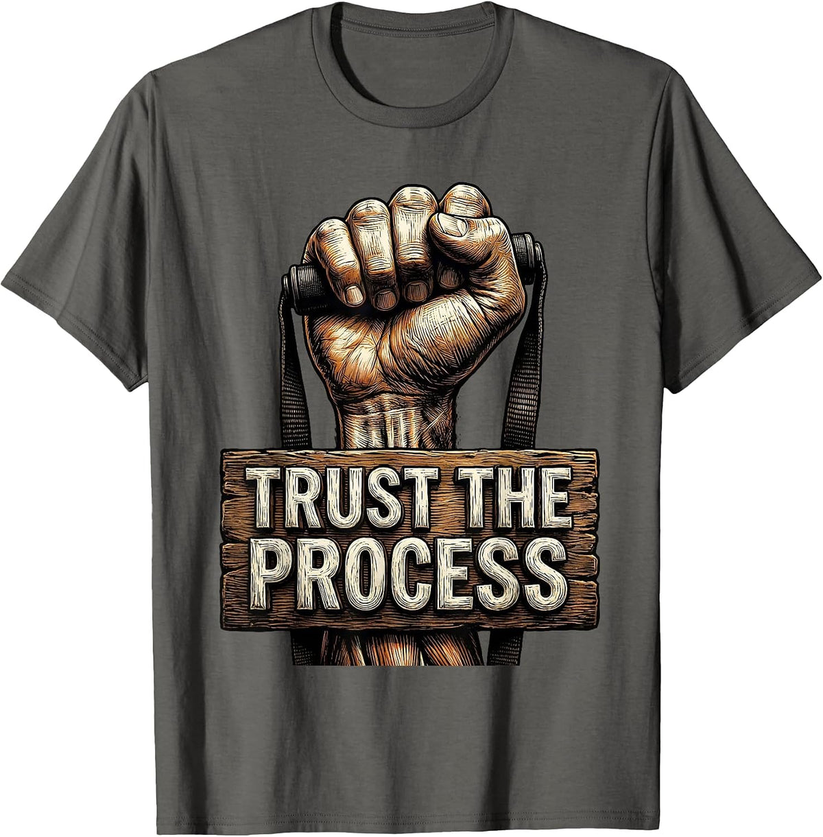 Men's Trust the Process Physical Therapy Design T-Shirt - Asphalt Grey