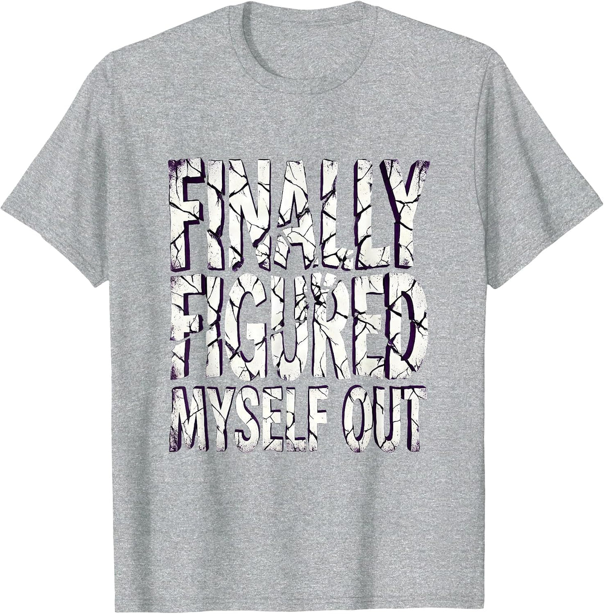 Men's Finally Figured Myself Out Autism Awareness Design T-Shirt - Heather Grey