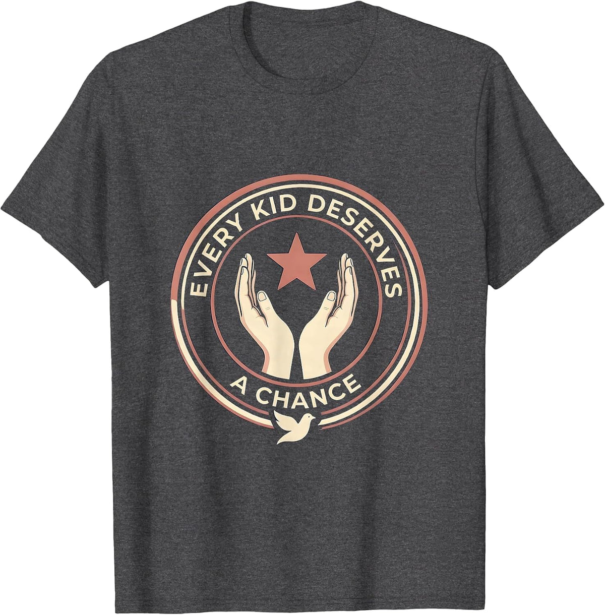 Men's Every Kid Deserves A Chance Sped Teacher Design T-Shirt - Dark Heather Grey