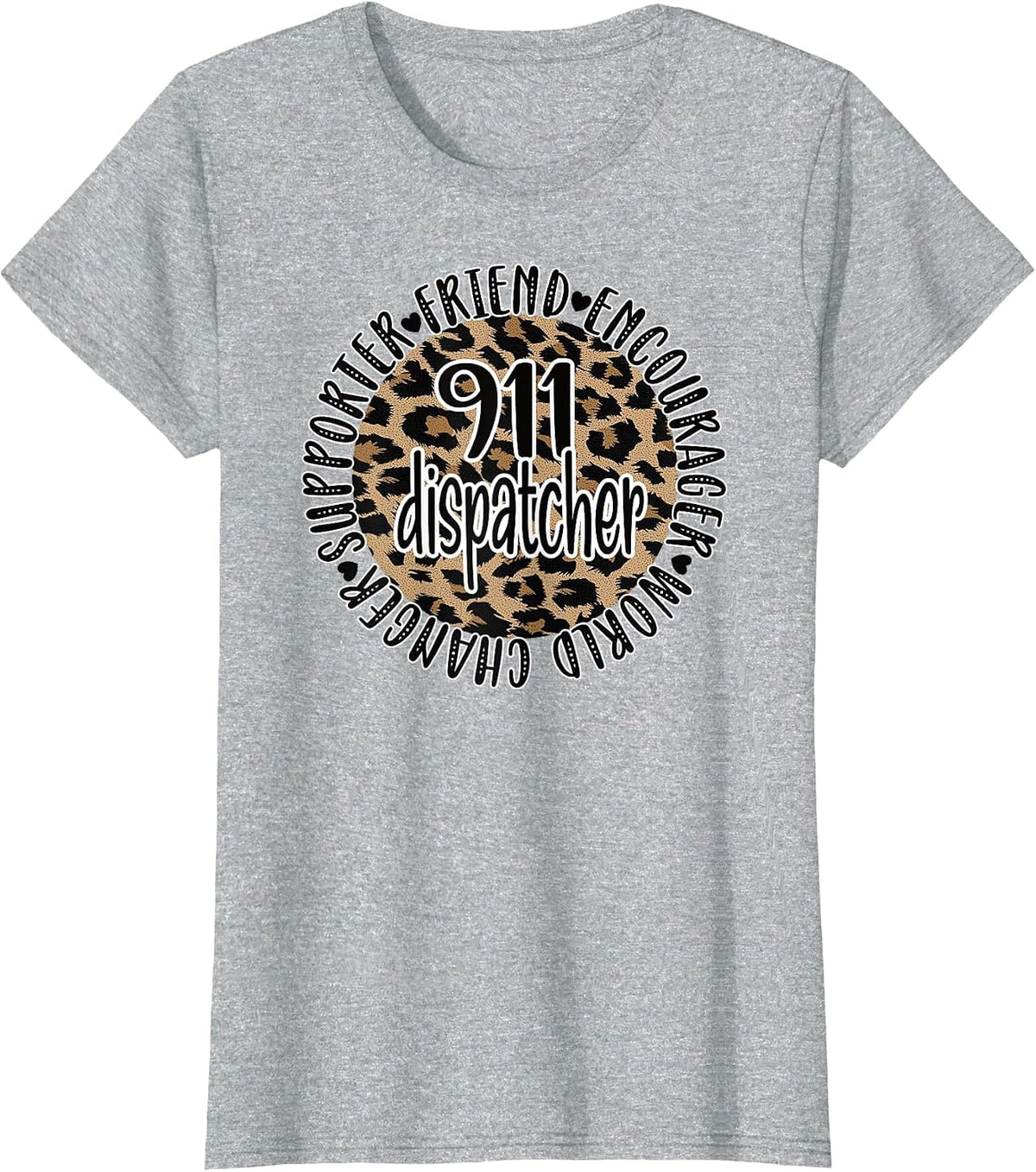 911 Dispatcher Appreciation Emergency Dispatcher T-Shirt - Heather Grey