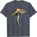Fungi and Proud Mushroom Lover Design T-Shirt - Heather Blue