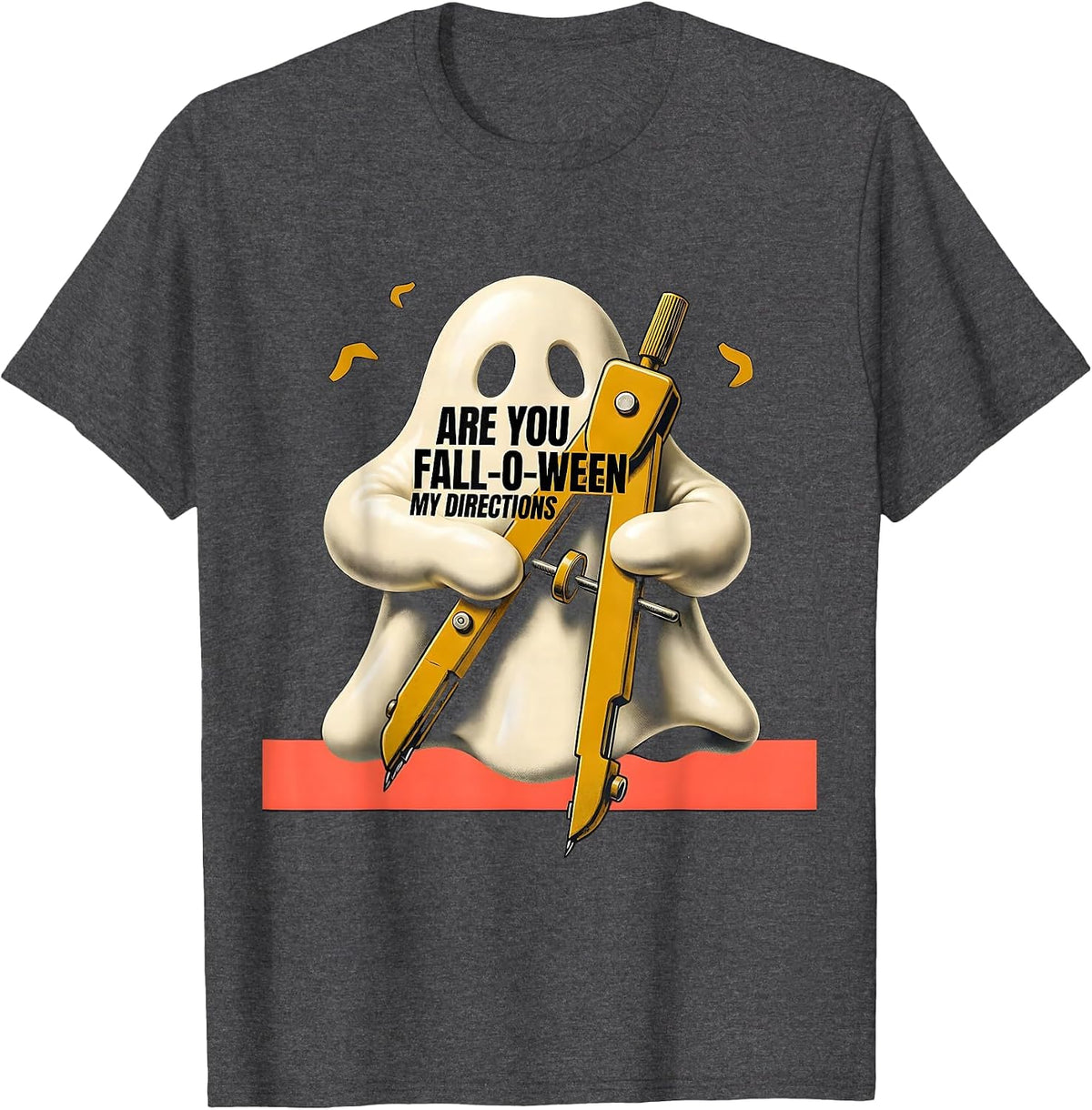 Men's Are You Fall-O-Ween My Directions Midcentury Modern T-Shirt - Dark Heather Grey