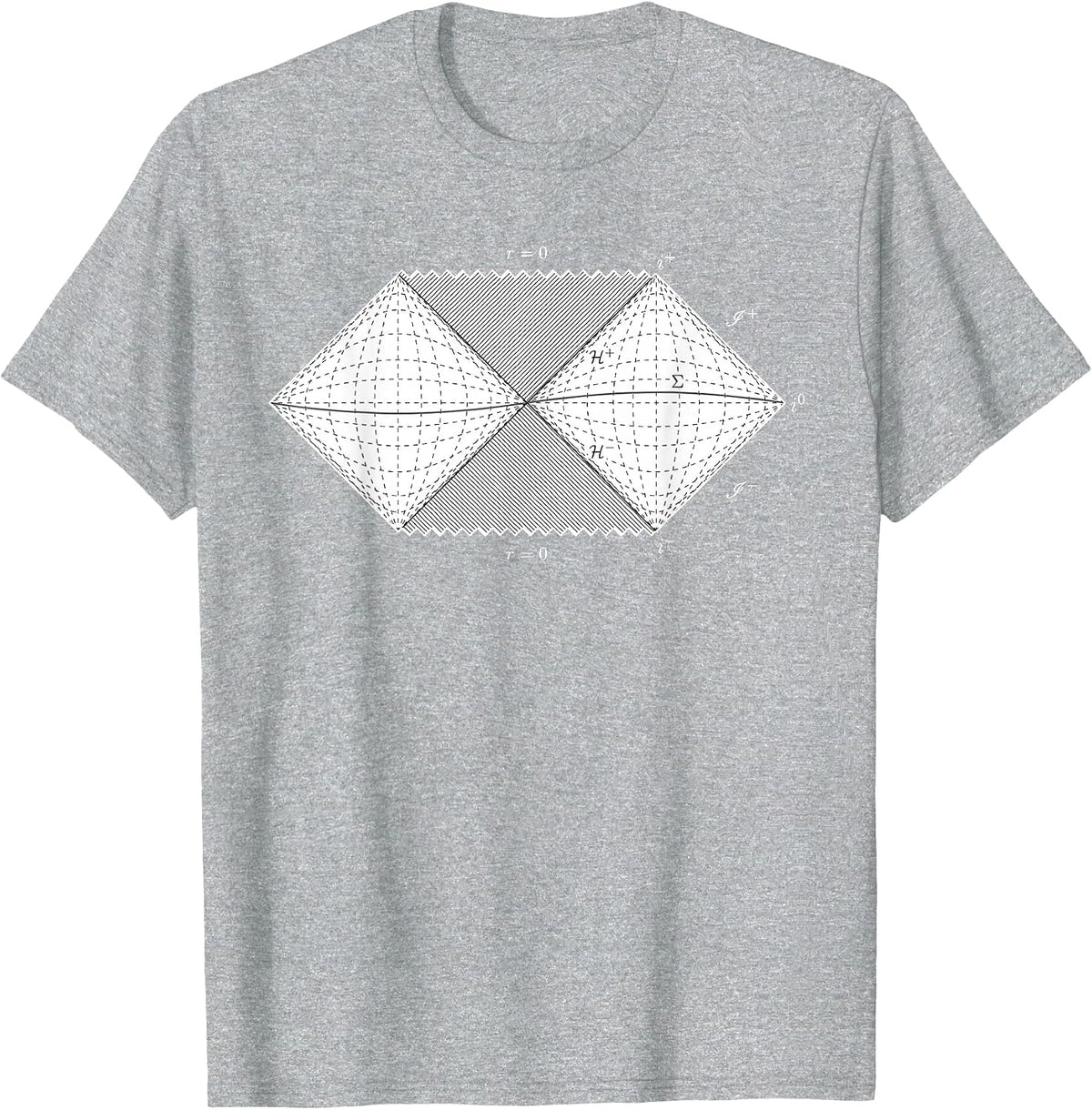 Penrose Chart Cool Physics Chart for Physicists T-Shirt - Heather Grey