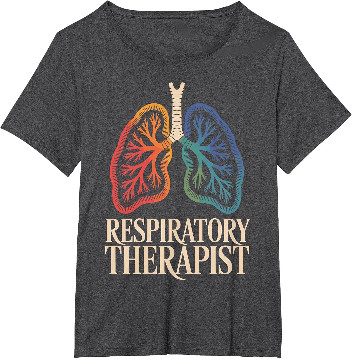 Respiratory Therapist RT Respiratory Therapy T-Shirt - Dark Heather Grey