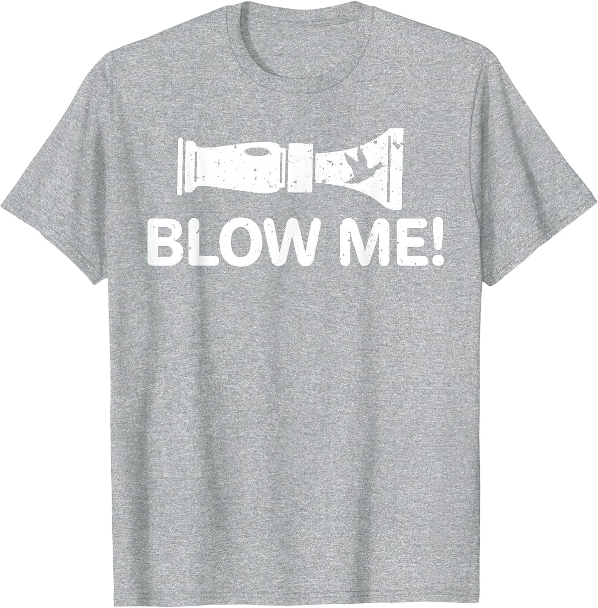 Funny Duck Hunting Duck Call Blow Me Hunter T-Shirt - Heather Grey