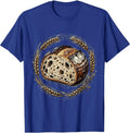 Sourdough Era Open Crumb Loaf Illustration T-Shirt - Royal Blue