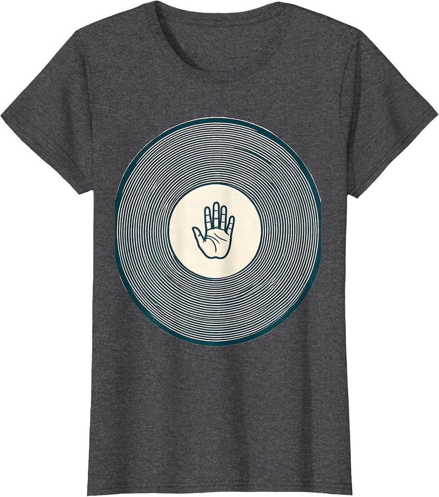 Women's Nested Contour Ring School Counselor Humor T-Shirt - Dark Heather Grey