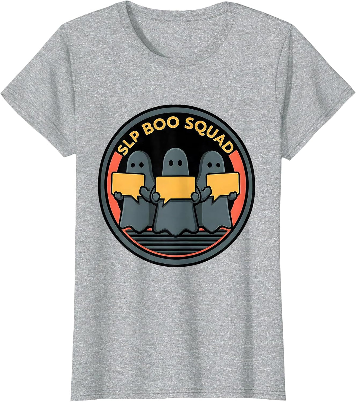 SLP Boo Squad Funny Para Normal Activities Halloween SpEd T-Shirt - Heather Grey