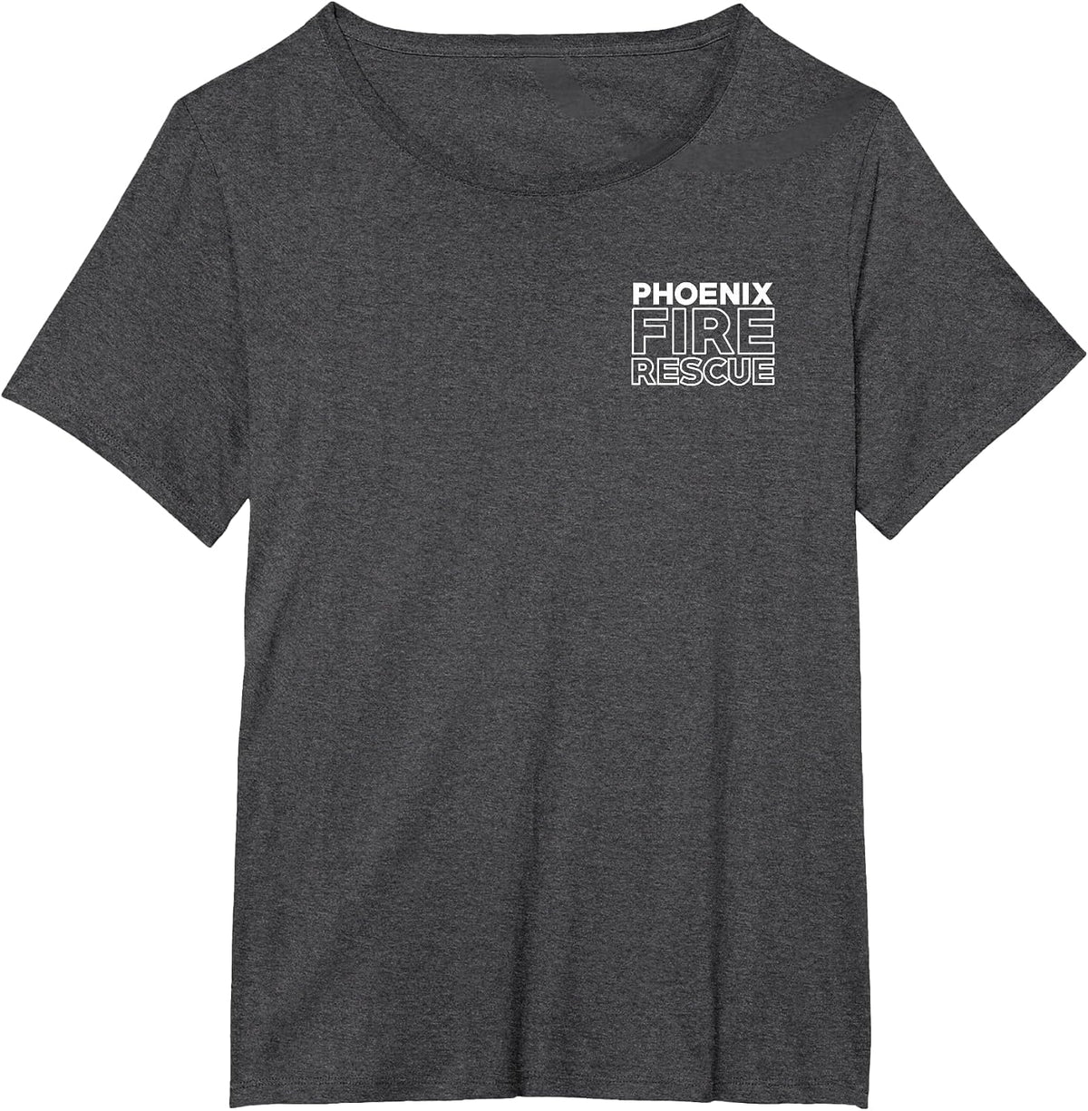City of Phoenix Fire Rescue Arizona Firefighter T-Shirt T-Shirt - Dark Heather Grey