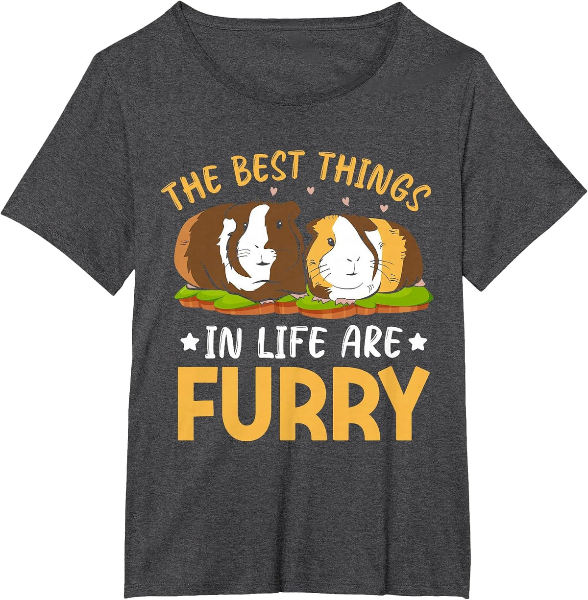 The Best Things in Life are Furry T-Shirt - Dark Heather Grey
