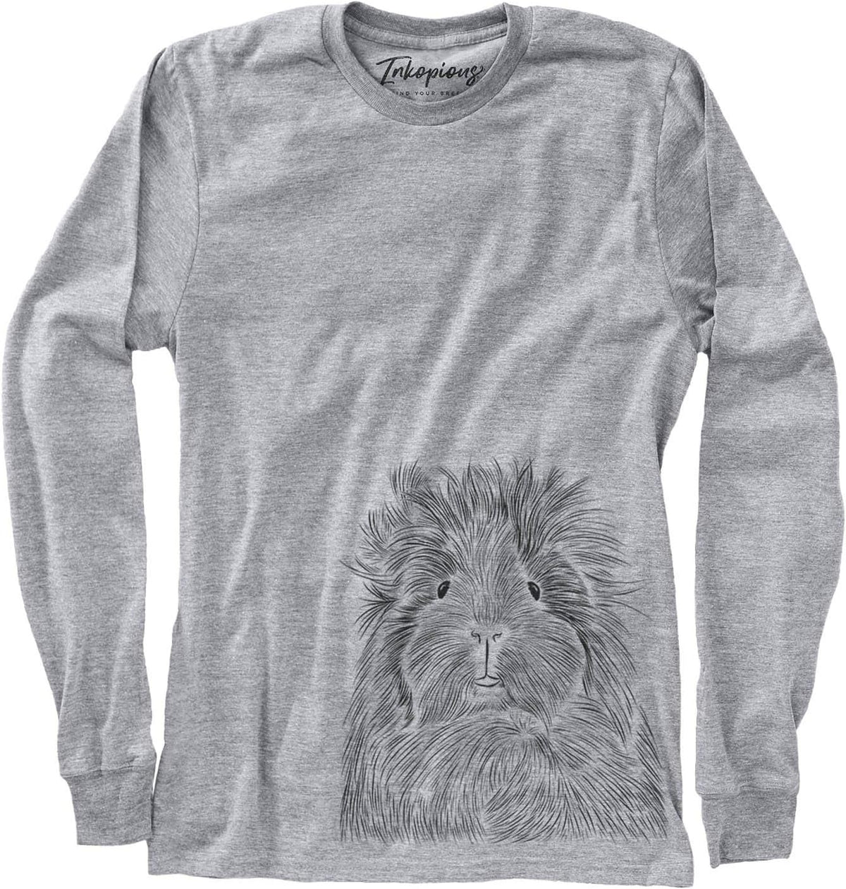 Bare Rhino the Guinea Pig Triblend T-Shirt - Unisex Long Sleeve