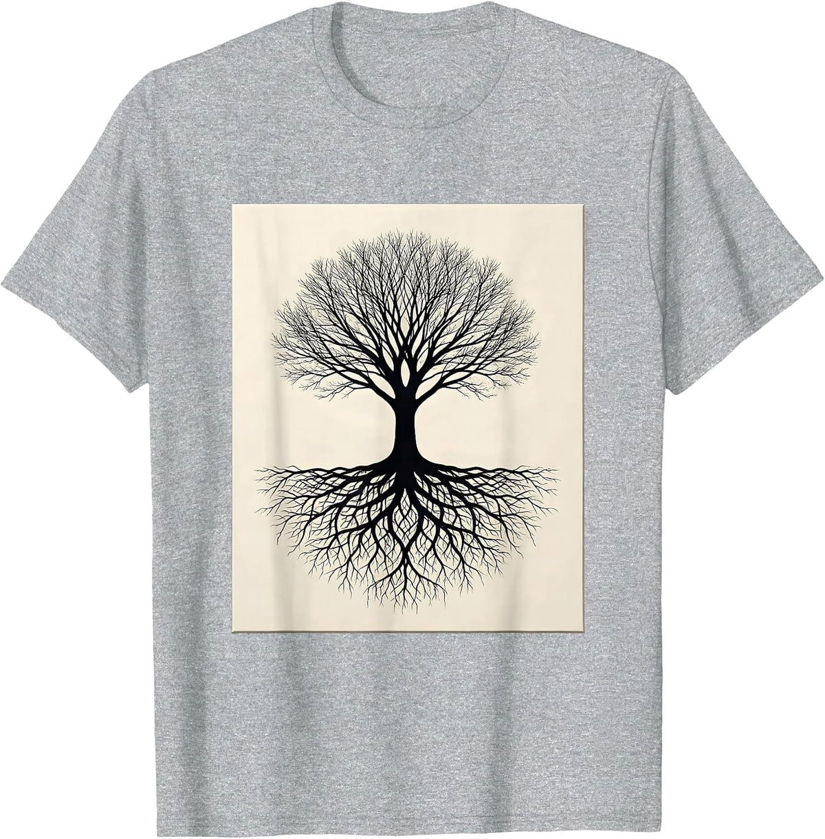 Men's Autism Awareness Tree Neural Pathways Illustration T-Shirt - Heather Grey