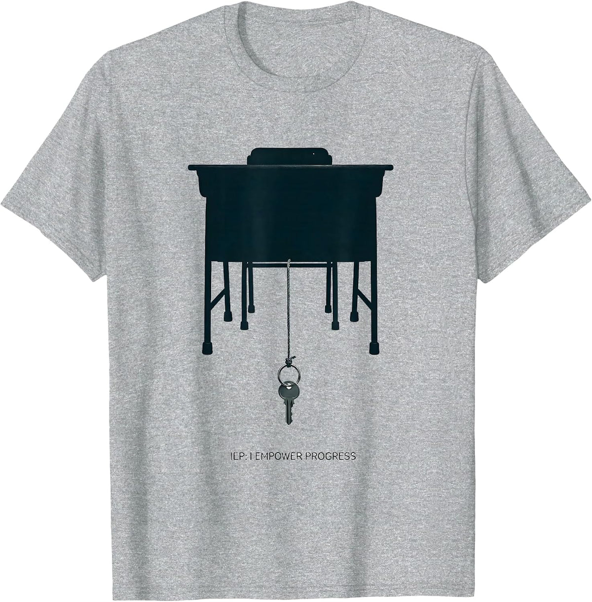 Men's IEP I Empower Progress Minimalist Special Education Teacher T-Shirt - Heather Grey