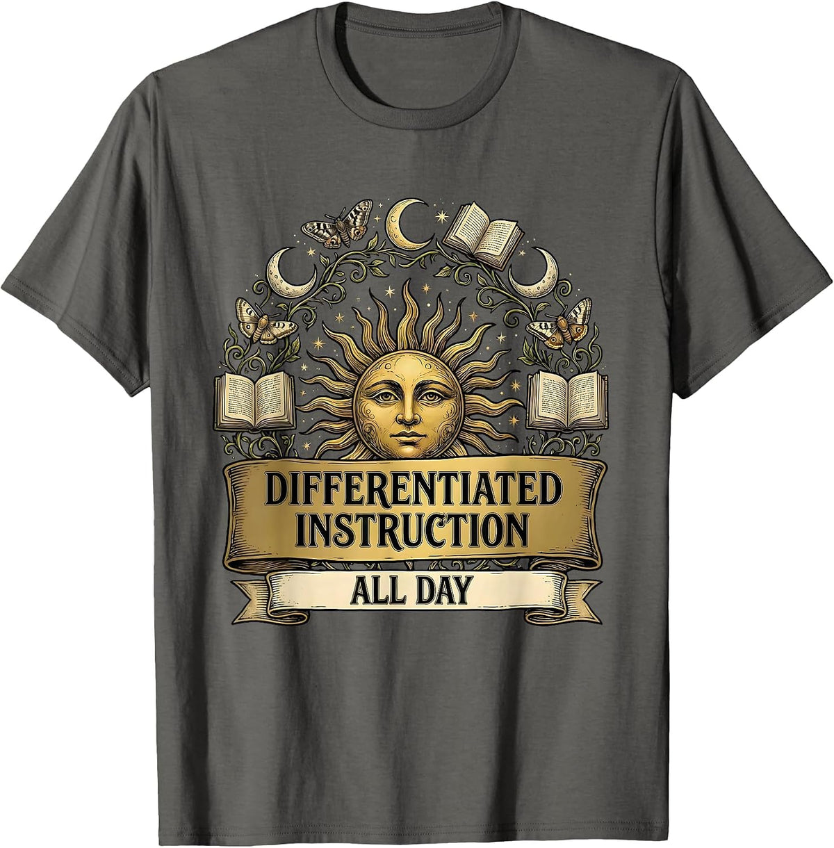 Men's Differentiated Instruction All Day Special Ed Teacher T-Shirt - Asphalt Grey