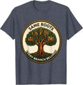 Same Roots Every Branch Belongs Family Reunion Matching T-Shirt - Heather Blue