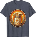 Sourdough Starter Overflowing Jar Illustration T-Shirt - Heather Blue