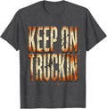 Men's Keep On Truckin Labor Day Mechanic Wrench Design T-Shirt - Dark Heather Grey