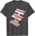 Men's Bargained, Not Begged Bauhaus Modernist Labor Day Union T-Shirt - Dark Heather Grey